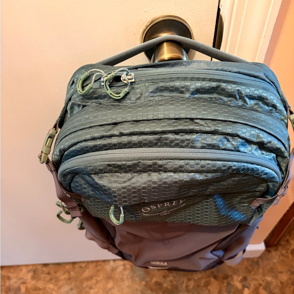 Osprey Nebula Teal and Charcoal Backpack